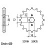 Pignon 12 Dents - Pas 420 - Similaire JTF563