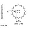 Pignon 12 Dents - Pas 428 - Similaire JTF416