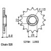 Pignon 12 Dents - Pas 520 - Similaire JTF1901