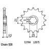 Pignon 16 Dents - Pas 520 - Similaire JTF728