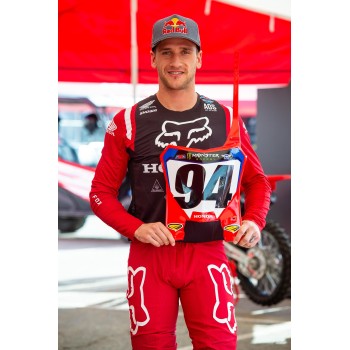 Plaque Numero Frontale STADIUM HONDA CRF - Rouge