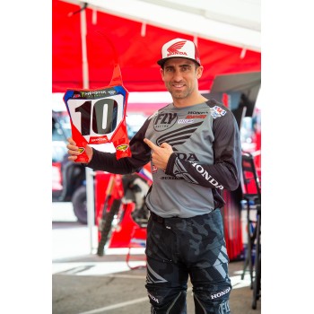 Plaque Numero Frontale STADIUM HONDA CRF - Rouge