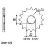 Pignon 14 Dents - Pas 428 - Similaire JTF426