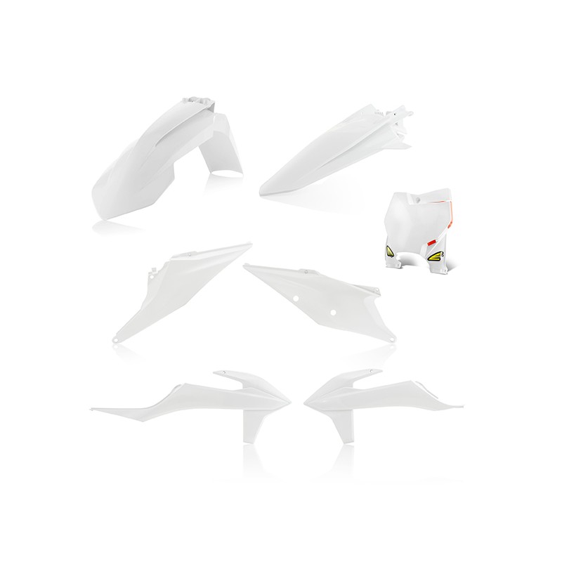 Kit Plastique Cycra 5 Elements KTM SX/SXF 19 - Blanc