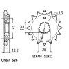 Pignon 14 Dents - Pas 520 - Similaire JTF1307