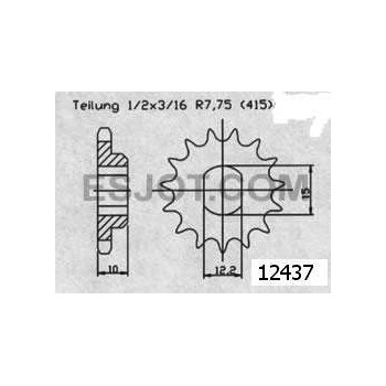 Pignon 11 Dents - Pas 415