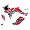 Kit Déco Quad Predator Honda 450 TRX Noir Rouge (2004-2005)