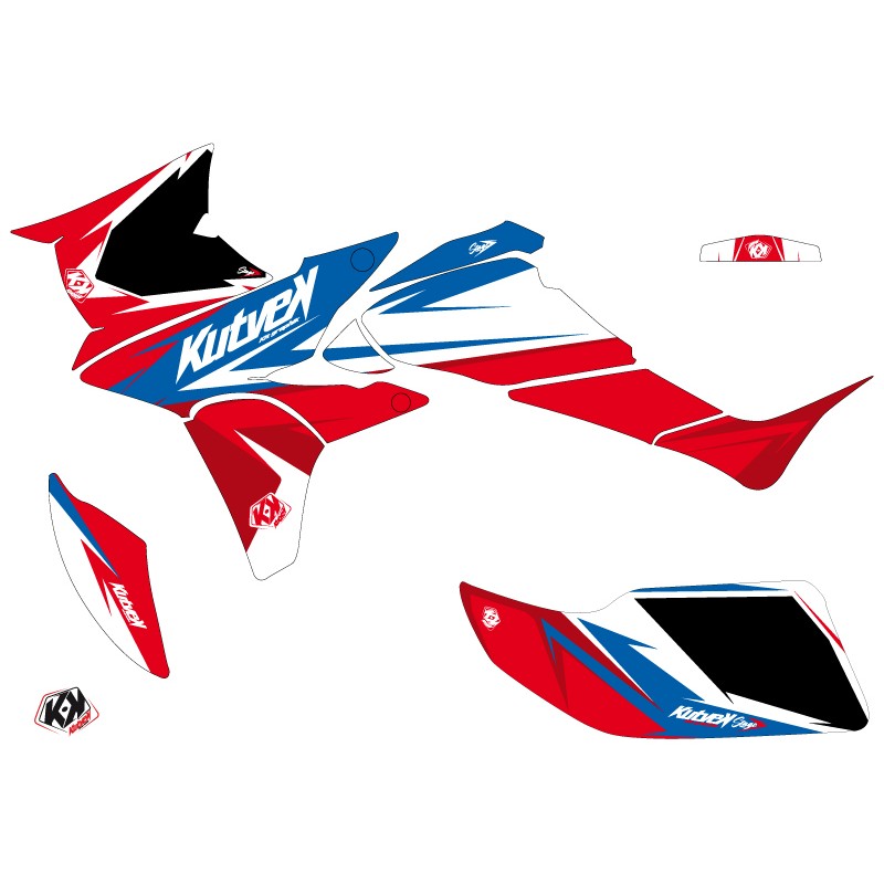 Kit Déco Quad Stage Honda 450 TRX Bleu Rouge (2004-2005)