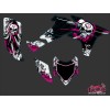 Kit Déco Quad Trash Honda 450 TRX Noir Rose (2006-2007)