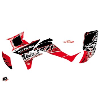Kit Déco Quad Eraser Honda 450 TRX Rouge Blanc (2006-2007)