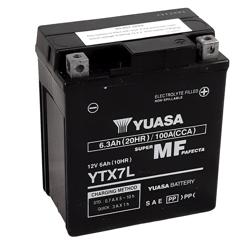 Batterie Ytx7l SLA AGM - Sans Entretien - Prête à l'emploi.