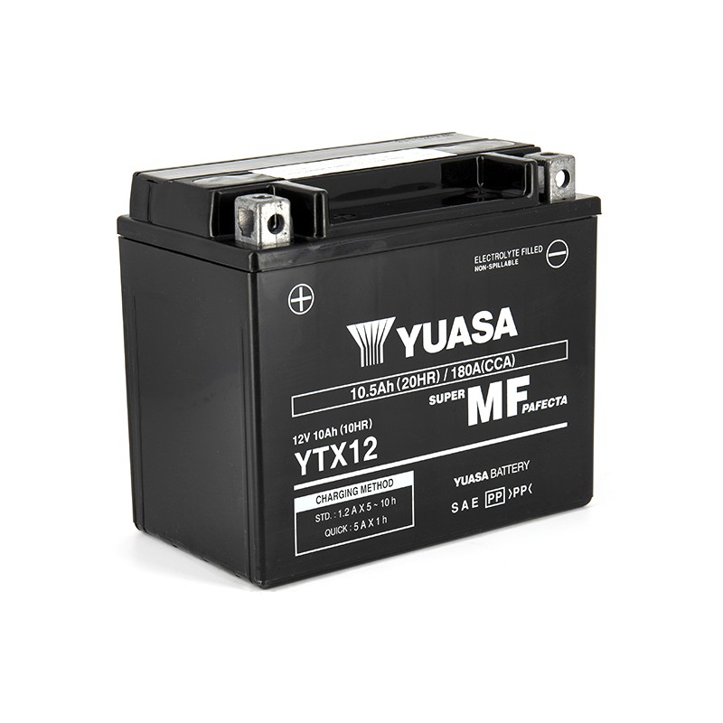 Batterie YTX12 SLA AGM - Sans Entretien - Prête à l'emploi.