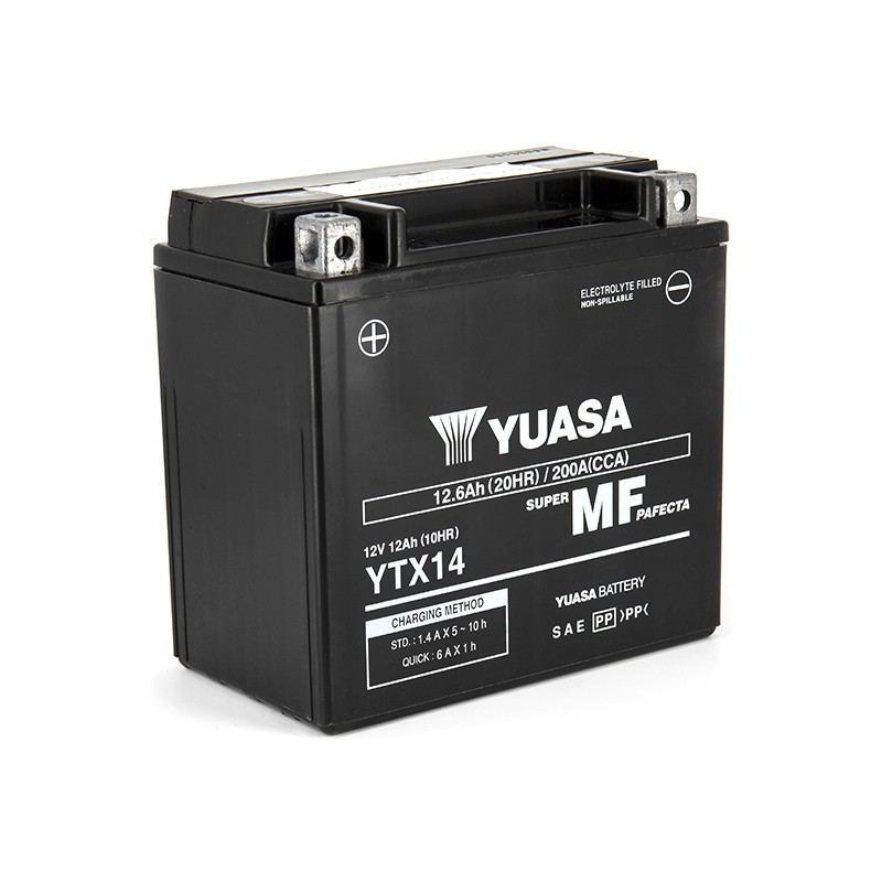 Batterie YTX14 SLA AGM - Sans Entretien - Prête à l'emploi.