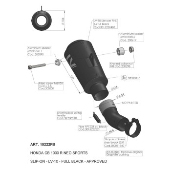 Silencieux CB 1000 R Neo Sports Café - Homologué