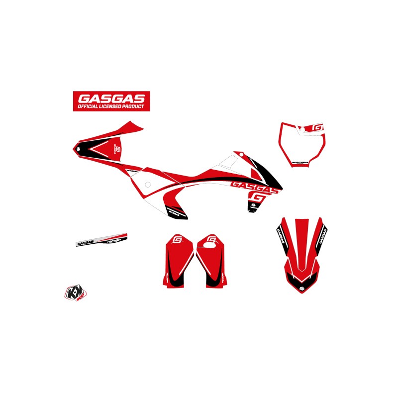 Kit Deco Moto Cross Rush GASGAS MC-E 5 Noir