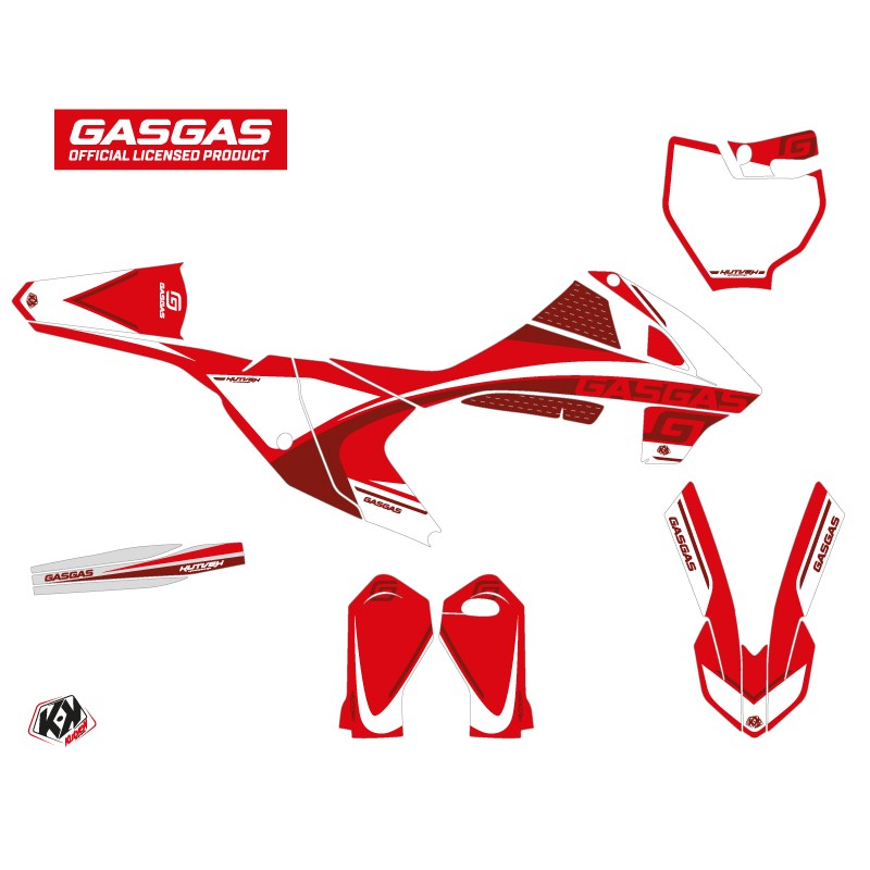 Kit Deco Moto Cross Rush GASGAS MC 65 Rouge