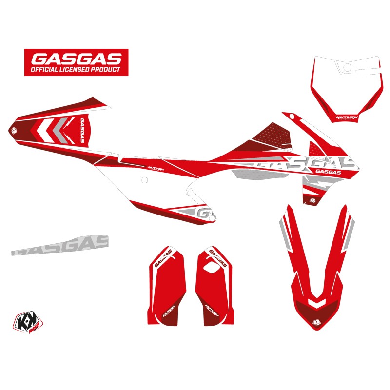Kit Deco Moto Cross Flash GASGAS MC 85 Rouge
