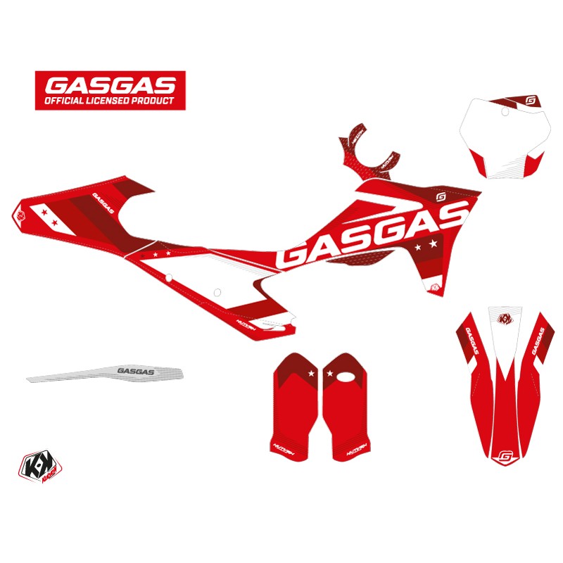 Kit Deco Moto Cross Stella GASGAS MCF 450 Rouge