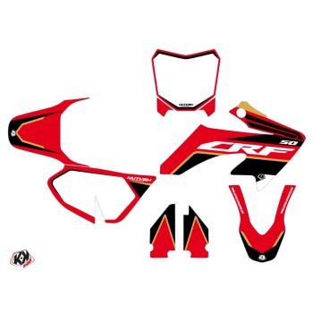 Kit Deco Moto Cross Dyna Honda 50 CRF Gold