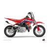 Kit Deco Moto Cross Works Honda 50 CRF Bleu
