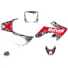 Kit Deco Moto Cross Predator Honda 50 CRF Noir Rouge
