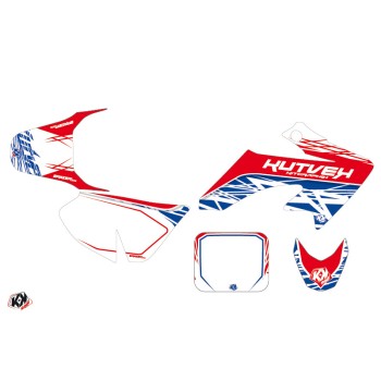 Kit Deco Moto Cross Eraser Honda 50 CRF Rouge Bleu