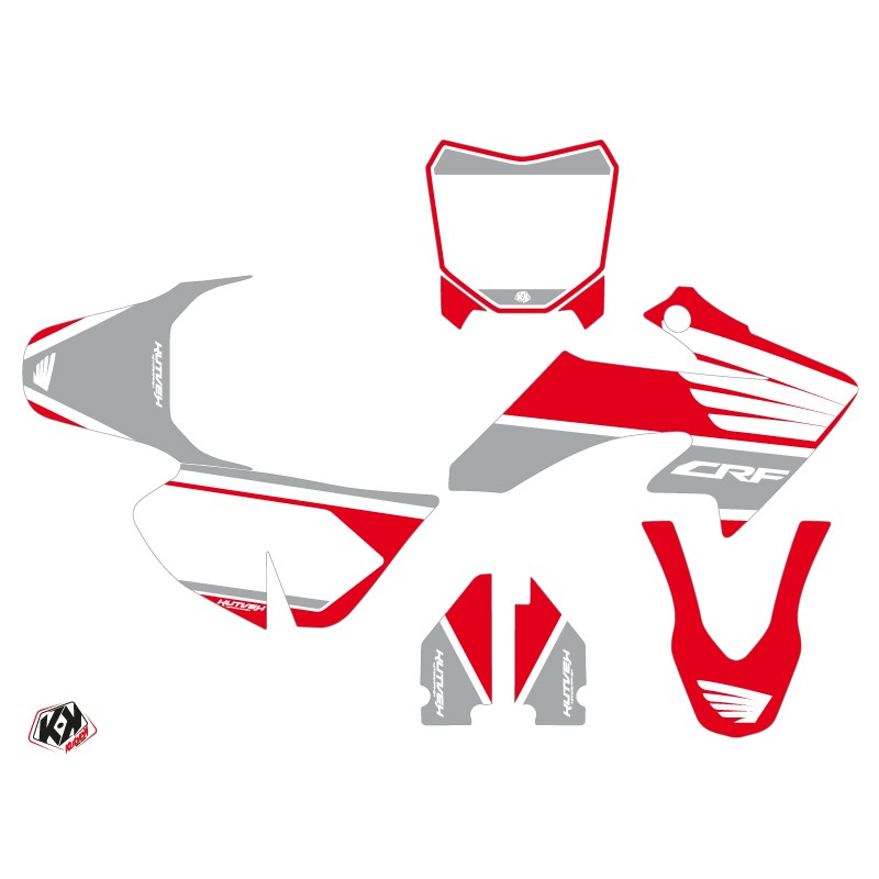 Kit Deco Moto Cross Wing Honda 50 CRF Gris