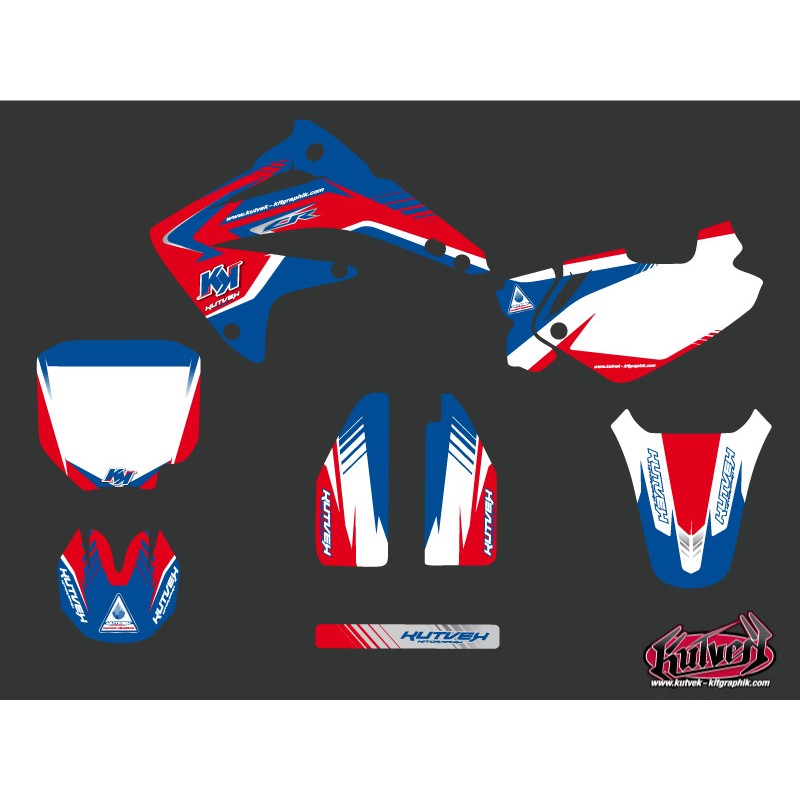 Kit Deco Moto Cross Pulsar Honda 85 CR Bleu