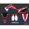 Kit Deco Moto Cross Chrono Honda 125 CR Bleu