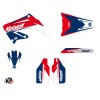 Kit Deco Moto Cross Stage Honda 125 CR Bleu Rouge