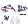 Kit Deco Moto Cross Freegun Eyed Honda 125 CR Rouge Bleu