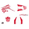 Kit Deco Moto Cross Eraser Honda 125 CR Blanc Rouge