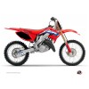 Kit Deco Moto Cross Works Honda 125 CR Bleu