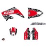 Kit Deco Moto Cross Predator Honda 125 CR Noir Rouge