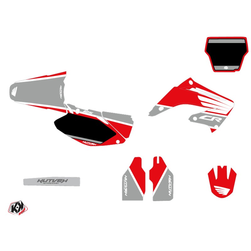 Kit Deco Moto Cross Wing Honda 125 CR Gris