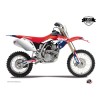Kit Deco Moto Cross Stage Honda 125 CR Bleu Rouge