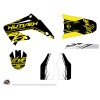 Kit Deco Moto Cross Eraser Fluo Honda 125 CR Jaune