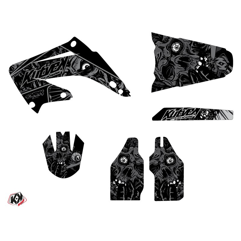 Kit Deco Moto Cross Zombies Dark Honda 125 CR Noir