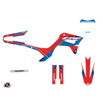 Kit Deco Moto Cross League Honda 125F CRF Rouge