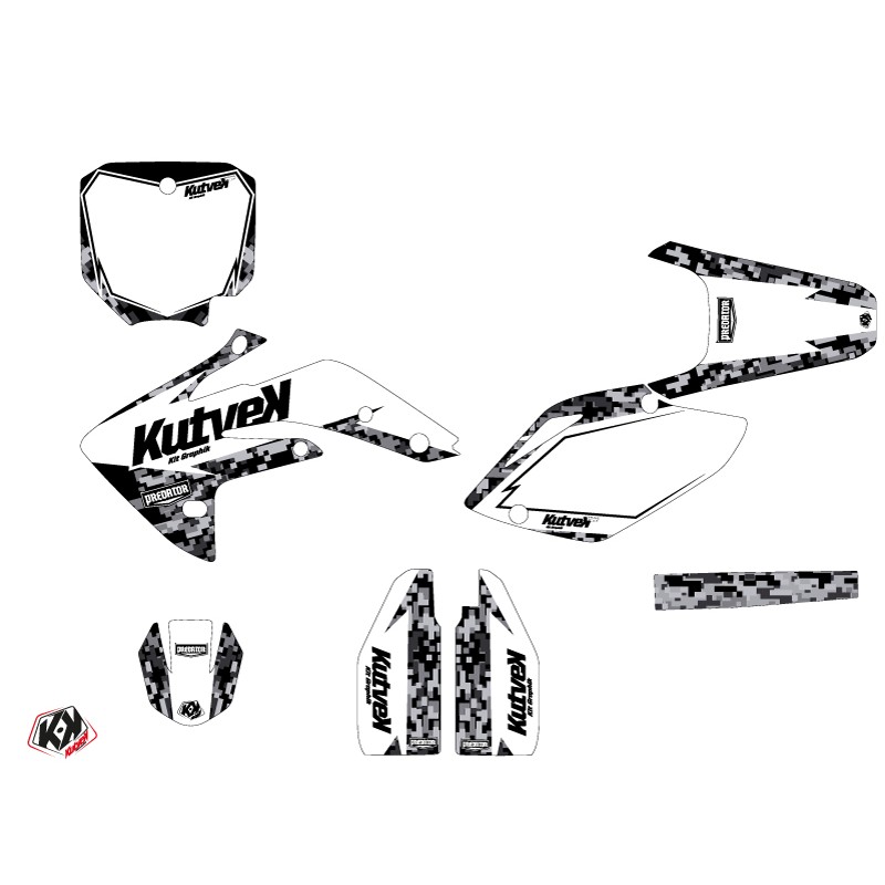Kit Deco Moto Cross Predator Honda 150 CRF Blanc