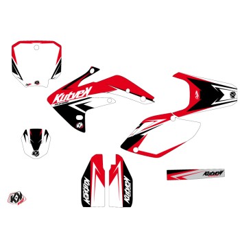 Kit Deco Moto Cross Stage Honda 150 CRF Rouge
