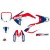 Kit Deco Moto Cross Stage Honda 150 CRF Bleu Rouge