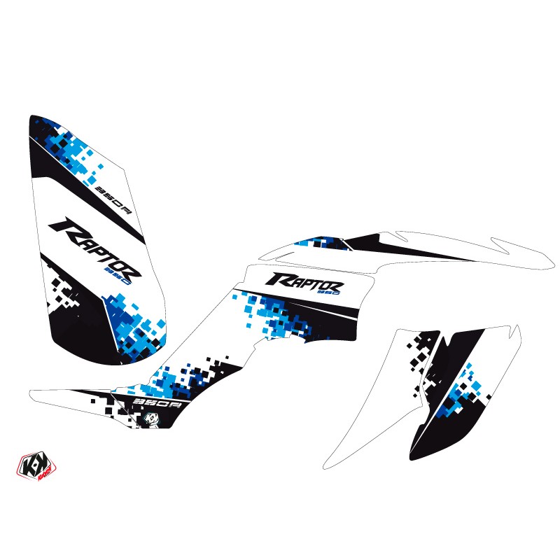 Kit Déco Quad Hangtown Yamaha 350 Raptor Bleu (2005-2015)