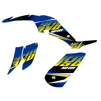 Kit Déco Quad Flow Yamaha 350 Raptor Jaune (2005-2015)