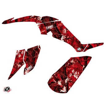 Kit Déco Quad Camo Yamaha 350 Raptor Rouge (2005-2015)