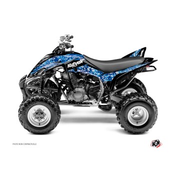Kit Déco Quad Predator Yamaha 350 Raptor Bleu (2005-2015)