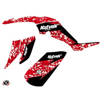 Kit Déco Quad Predator Yamaha 350 Raptor Rouge (2005-2015)