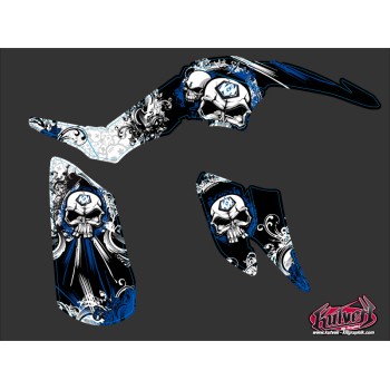 Kit Déco Quad Trash Yamaha 350 Raptor Noir Bleu (2005-2015)