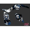 Kit Déco Quad Trash Yamaha 350 Raptor Noir Bleu (2005-2015)