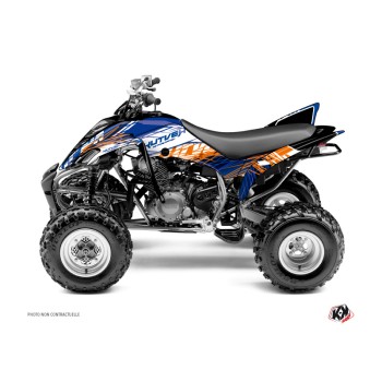 Kit Déco Quad Eraser Yamaha 350 Raptor Bleu Orange (2005-2015)